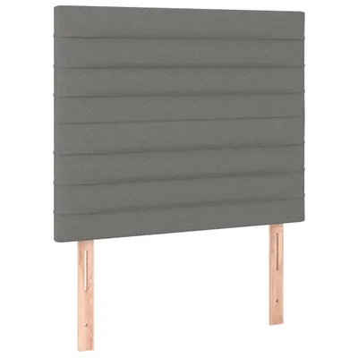 Zdjęcie produktu dla VidaXL 3116455, Ciemny Szary, Poliester, Drewno, 900 mm, 118 cm, 128 cm, 50 mm