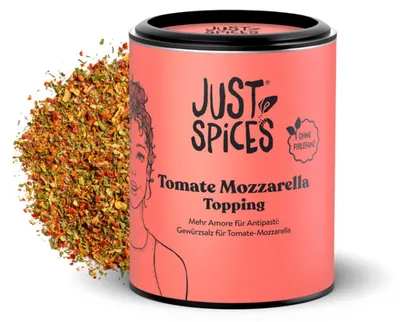 Produktbild von Just Spices Tomate Mozzarella Topping 65g - Antipasti Gewürz wie im