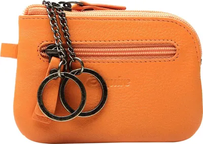 Image de Esquire Cuir étui à clés Peru Key Case Orange