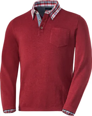 Produktbild von HENSON & HENSON Herren Pullover mit Hemdkragen, pflegeleicht und bequem