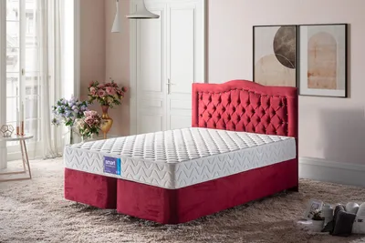 Produktbild von Skye Decor, Smart 150x200 cm Double Size Firm Mattress, Klassisches Bett, Weiß, Bezug: Baumwollstrickstoff, 150 x 200 x 23 cm