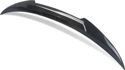 Image de Spoiler M4 Torqline - Spoiler de coffre Lip - Look fibre de carbone - Noir brillant - Pour BMW E93 335i/M3 (2007-2013) - Accessoires Auto