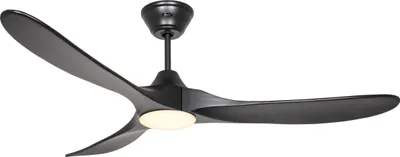 Immagine prodotto di Ventilatore da soffitto a risparmio energetico con luce LED e telecomando Eco Genuino-L 152 cm Nero opaco