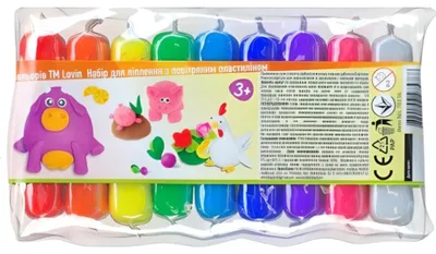 Produktbild von Zestaw lekkiej ciastoliny 9 kolorów