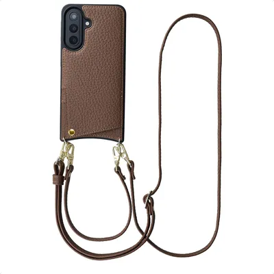 Immagine prodotto di Custodia per cellulare Selencia Nova con cordino e porta carte per Samsung Galaxy A57 (5G) - Marrone moka