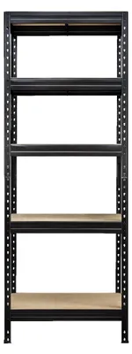 Obrázok produktu pre Kovová Regálová Skriňa 180X75X35 5X150Kg Čierna