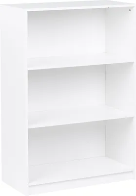 Zdjęcie produktu dla BELIANI Regał 3 półki biały płyta pilśniowa 80 x 40 cm na książki minimalistyczny styl