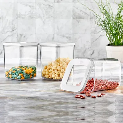 VIP VP185 3er Set Vorratsdose aus Kunststoff BPA-Frei Transparent