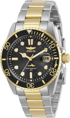 Produktbild von Invicta Pro Diver 30483 Damenuhr - Quarzwerk - Edelstahl mit schwarzem Zifferblatt - 38 mm