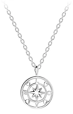 Produktbild von Kette Liebes-Kompass: Halskette Silber 925