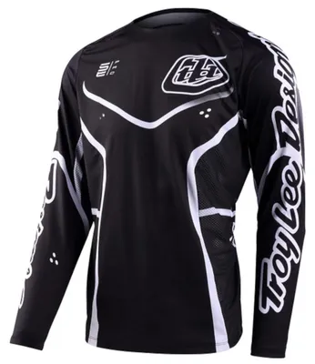 Produktbild von Troy Lee Designs Unisex Langarm Jersey SE Pro , Radian - Schwarz Weiß, M