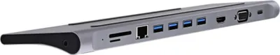 Image de Hub USB-C T'NB DOCKUSBC11 Argenté
