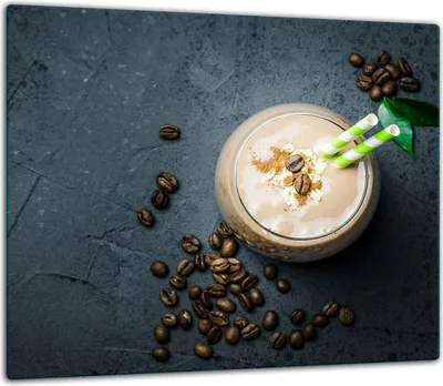 Produktbild von Herdabdeckplatten Glaskeramikkochfeld-Abdeckung Spritzschutz Glas 60x52cm Kaffee