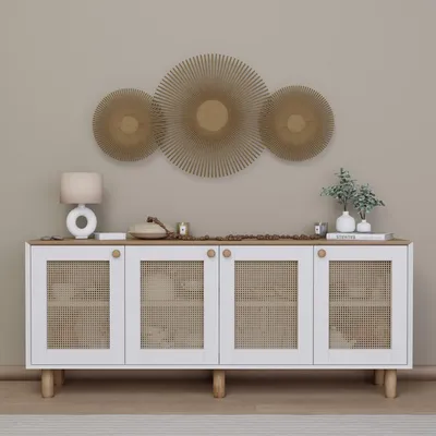 Produktbild von Skye Decor, Bohemian 1600-133, Konsole, Helle Walnuss, 100% MELAMINBESCHICHTETE SPANNPLATTE, 180 x 40 x 75 cm