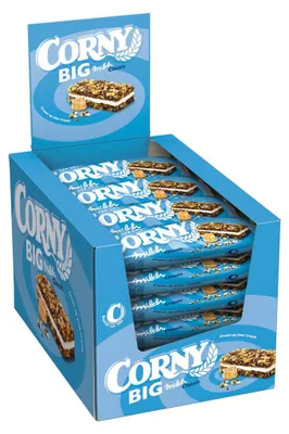 Produktbild von Corny Milch Der Große Classic Milchcreme und Bienenhonig 40g 24er Pack