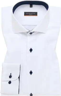 Produktbild von Eterna - Herren Slim Fit Langarm Hemd (8100 F132), Größe:41, Farbe:Weiß (00)