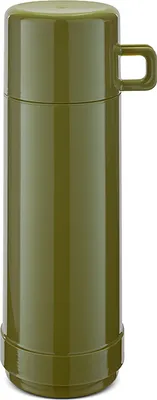 Produktbild von ROTPUNKT Isolierflasche JESPER I 0,75 ltr. - Glaseinsatz I geschmacksneutral -hochwertig, Thermoflasche mit Griffbecher olive