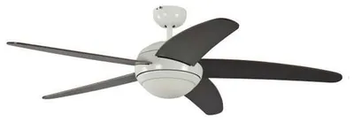 Immagine prodotto di Ventilatore da soffitto Melton Bianco / Wengé 132 cm con luce e telecomando