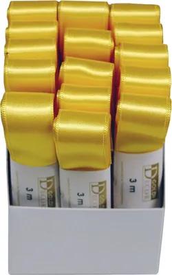 Immagine prodotto di GOLDINA 1172025101503 Doppelsatinband, 25mmx3m, gelb