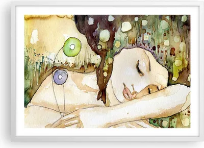 Produktbild von Gerahmtes Poster - Weißer Rahmen - Frau modern - 70x50 cm - Wand Bild - Wanddeko - Wandbilder - Kunstposter - Wandposter - Bilderrahmen - Bilder - Kunstdruck - Wandbild - P2WAA70x50-3553
