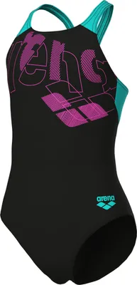 Produktbild von Arena GIRL"S ARENA TALES SWIMSUIT V BLACK-WATER 140