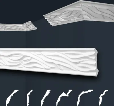 Produktbild von Marbet Deckenleisten weiß Sparpaket aus Styropor EPS - Stuckleisten gemustert, im traditionellen Design - (20 Meter B-14) Zierleiste Eckleiste Eckprofile Stuck