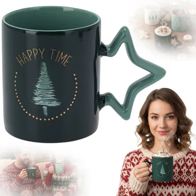 Immagine prodotto di Tazza di Natale con capocollo 380 ml Tazza in porcellana per vacanze invernali