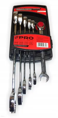 Produktbild von Pro 6-teiliges Ringschlüssel-Set mit Ratsche