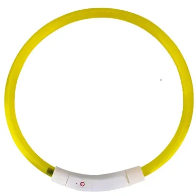 Obrázok produktu pre Purlov 21631 LED svietiaci obojok pre mačku a psa 70 cm žltá