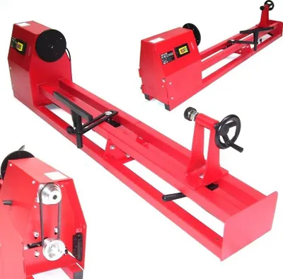 Produktbild von DRECHSELBANK 400 Watt HOLZDREHBANK 55464 DRECHSELMASCHINE 350x1000mm Drechsler
