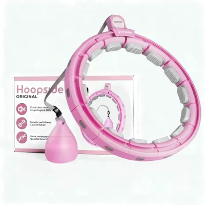 Produktbild von Hula Hoop Reifen, mit Massage-Noppen, 18 Glieder, für Fitness, verstellbar