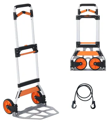 Imagen del producto de Solidchoice: Carretilla plegable con capacidad de carga de 140 kg