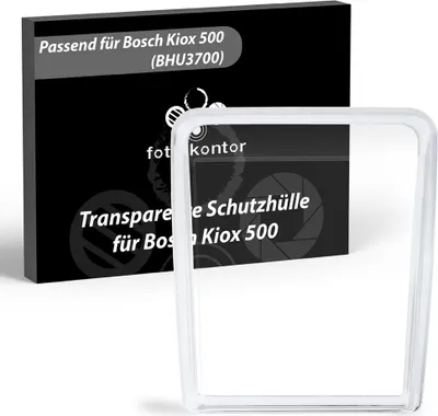 Produktbild von foto-kontor Schutzhülle kompatibel mit Bosch Kiox 500 (BHU3700) E-Bike Fahrrad Display Bedieneinheit TPU Hülle Cover Displayschutz Case Schutz gegen Wasser und Schmutz transparent durchsichtig