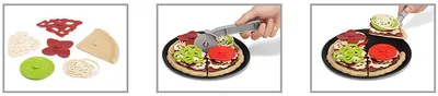 Produktbild von Luna Pizza Spiellebensmittel-Set 30-tlg. Kinder Spielküchen Zubehör Ergänzung