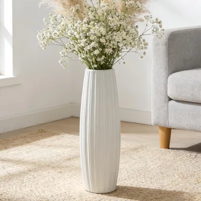 Image de Vase en céramique moderne de 45 cm, idéale pour la décoration intérieure