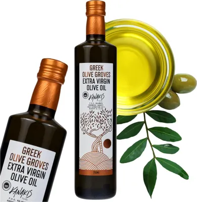 Produktbild von Kanakis | Olivenöl 750 ML - Kaltgepresst - Fruchtiger Duft - Aus Griechenland - EV Classic - Natives Olivenöl Extra - milder Geschmack - Glasflasche
