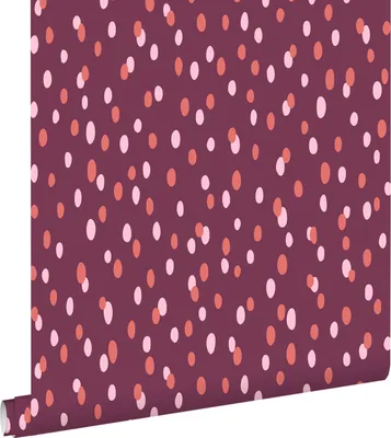 Produktbild von ESTAhome Tapete Punkte Lila 50 x 900 cm