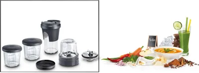 Obrázek produktu pro Bosch MUZ45XTM1, Černá, Průhledná, Plast, 254 mm, 240 mm, 214 mm, 2,44 kg