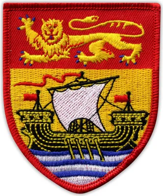 Produktbild von Patchion Coat of arms New Brunswick - Sew-on - Embroidered Patch/Badge/Emblem