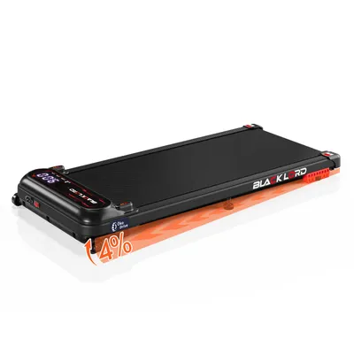 Zdjęcie produktu dla Bieżnia BLACK LORD X7, silnik 3,0 PS, prędkość 1-11 km/h, sterowanie przez aplikację Bluetooth, pas do biegania o szerokości 390 mm, 3 poziomy nachylenia, wyświetlacz LED, pilot, kolor czarny