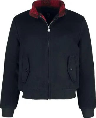 Produktbild von RED by EMP Damen schwarze Übergangsjacke mit Stehkragen M