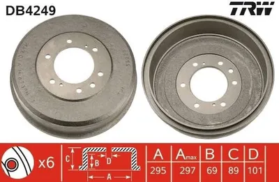 Immagine prodotto di Tamburo freno posteriore DB4249