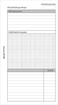 Produktbild von Ersatzeinlage A6 Projekte 95x172mm 50 Blatt