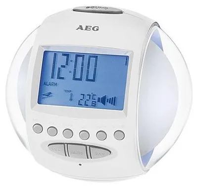 Image de Horloge Transparente blanche AEG MRC4117