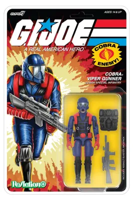 Immagine prodotto di G.I. Joe ReAction+ Action Figure, Serie 09, Cobra Viper Gunner