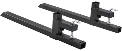 Image de Fourches pour chariots élévateurs – Fourches pour palettes – Fourches pour tracteurs – Fourches de chargement – Longueur : 109 cm – Capacité de charge maximale : 907 kg – Acier