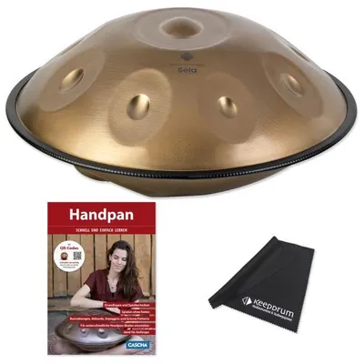 Productafbeelding van Sela Handpan SEHP203 Harmony, D-Kurd, roestvrij staal, met lesboek