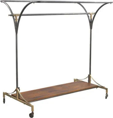 Produktbild von Casa Padrino Designer Kleiderständer - Kleiderbügel 142 x 100 x H.154cm - Eisen - sehr edel