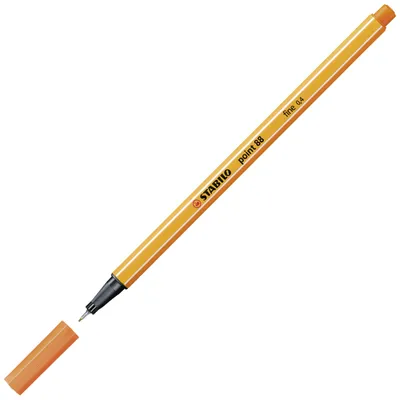 Zdjęcie produktu dla STABILO point 88, Pomarańczowy, Drobny, Pomarańczowy, Sześciokątny, Metal, 0,4 mm