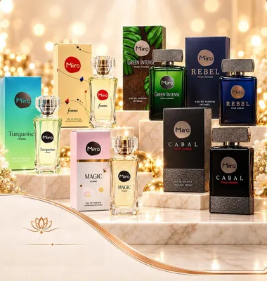 Produktbild von 1 × Miro Turquoise EdP 1 × Miro Femme EdP 1 × Miro Magic EdP 1 × Miro Green Intense EdP 1 x Miro Rebel EdP 1 × Miro Cabal EdT